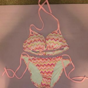 Chevron stripe bikini